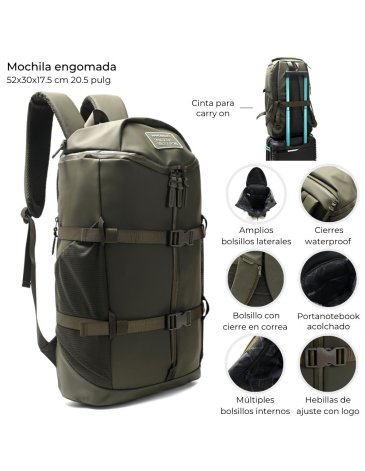 Mochila Porta Notebook  engomada 20.5'' WANDERLUST