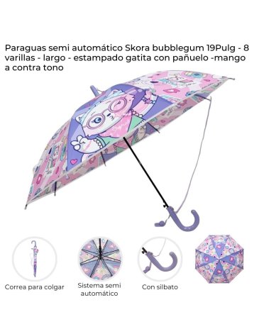Paraguas semi automatico SKORA