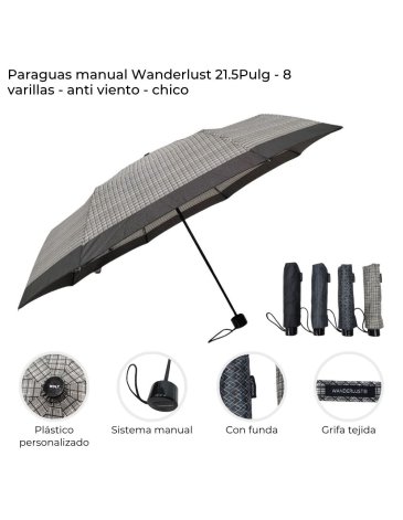 Paraguas manual WANDERLUST