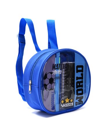 Mochila Infantil con Set de libreria Futbol World SKORA