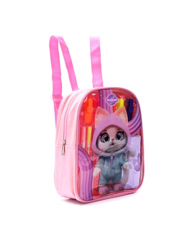 Mochila Infantil con Set de libreria Gatito con orejitas SKORA
