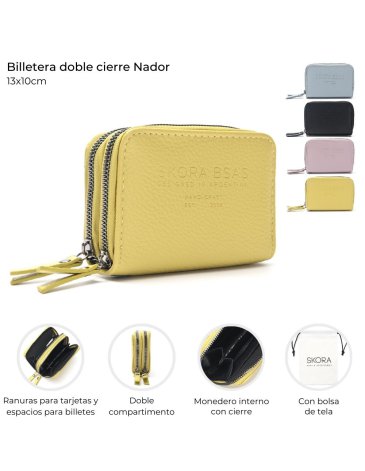 Billetera Doble Cierre  SKORA