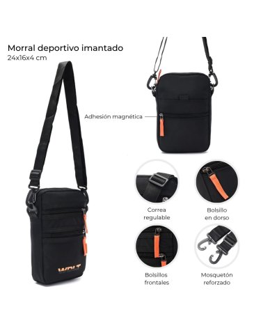 Morral deportivo imantado WANDERLUST