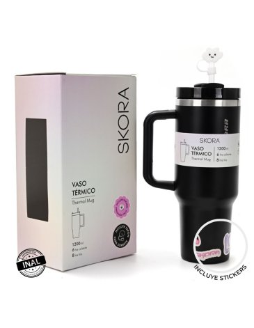 Vaso Termico con Bombilla 1200ml - SKORA