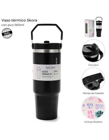 Vaso termico con pico 900ml SKORA