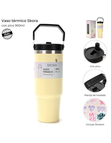  Vaso termico con pico 900ml SKORA