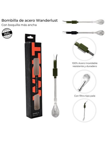 Bombilla de acero WANDERLUST