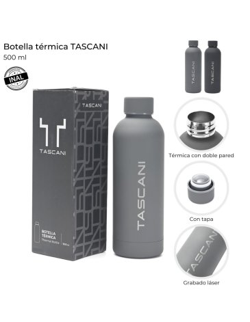 Botella Termica engomada 500 ML TASCANI
