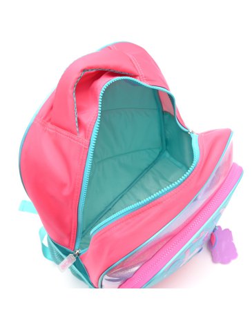 Mochila Think Happy Lettering Lucky Girls con Llavero y mondero 18'' - SKORA