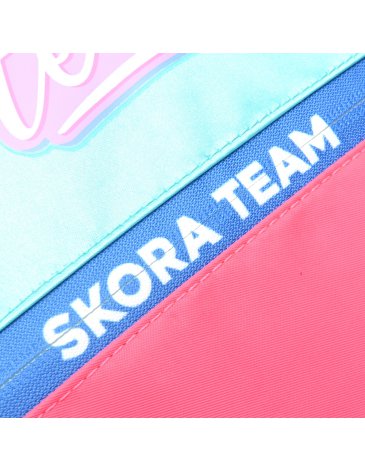 Mochila Think Happy Lettering Lucky Girls con Llavero y mondero 18'' - SKORA
