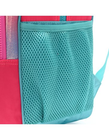Mochila Think Happy Lettering Lucky Girls con Llavero y mondero 18'' - SKORA