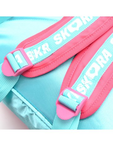 Mochila Think Happy Lettering Lucky Girls con Llavero y mondero 18'' - SKORA