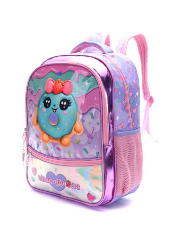 Mochila Think Happy Teen Kawaii Donut con Llavero 18'' - SKORA