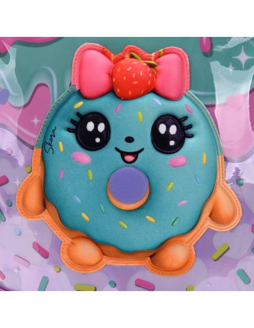 Mochila Think Happy Teen Kawaii Donut con Llavero 18'' - SKORA