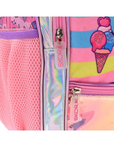 Mochila Think Happy Teen Kawaii Gatito 18'' - SKORA