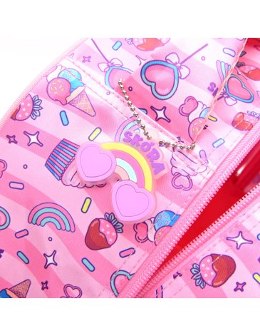 Mochila Think Happy Teen Kawaii Gatito 18'' - SKORA