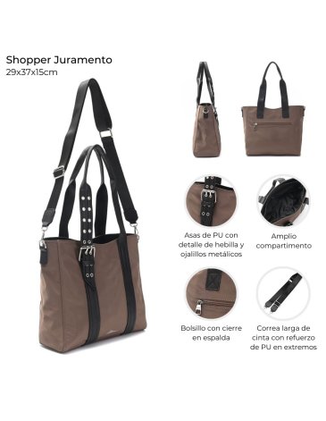 Cartera Shopper juramento  PU SKORA