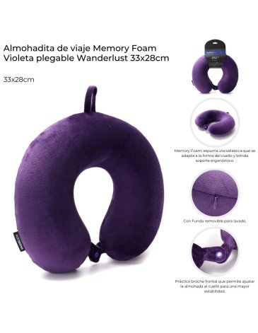 Almohadita de Viaje plegable Memory Foam WANDERLUST
