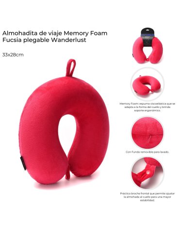 Almohadita de Viaje plegable Memory Foam WANDERLUST