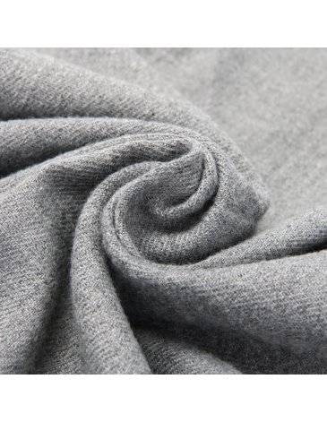 Ruana lisa con flecos - SKORA