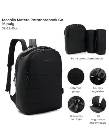 Mochila Matero Portanotebook  WANDERLUST