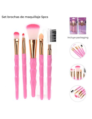 Set brochas de maquillaje x5u SKORA