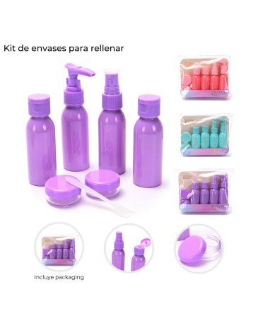 Kit de envases para rellenar x6u SKORA