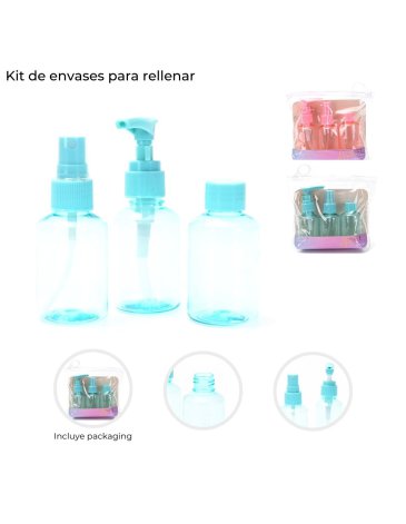 Kit de envases para rellenar x3u SKORA