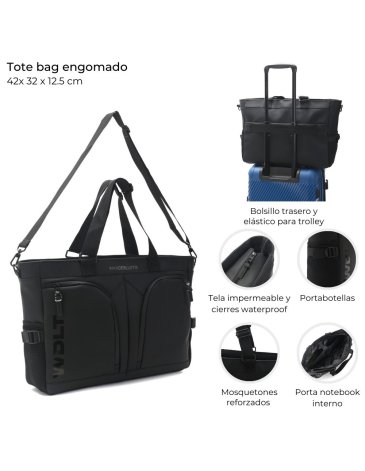 Cartera Tote engomada WANDERLUST