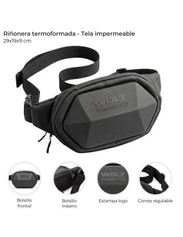 Riñonera Termoformada Tela Impermeable WANDERLUST