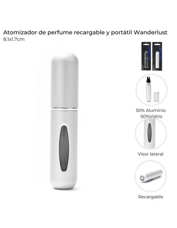 Atomizador de perfume recargable y portatil WANDERLUST