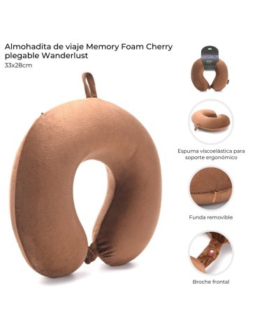 Almohada de Viaje Memory WANDERLUST