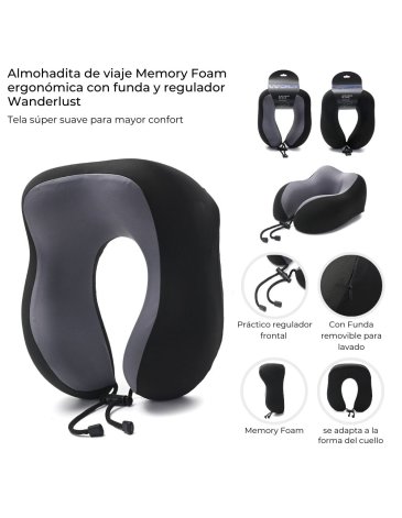 Almohada de Viaje Memory WANDERLUST