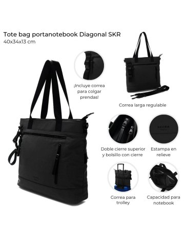 Tote bag portanotebook Diagona SKORA