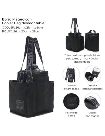 Bolso Matero con Cooler Bag desmontable CONSERVADORA WANDERLUST