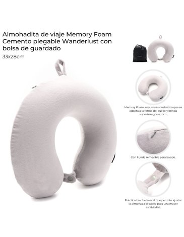 Almohadita de viaje Memory Foam WANDERLUST