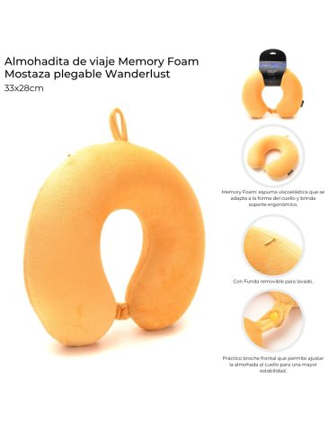 Almohadita de viaje Memory Foam WANDERLUST