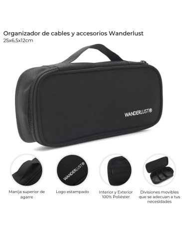 Organizador de cables y accesorios WANDERLUST