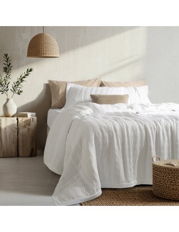 Kit Cover TAYRONA + fundas. Prewashed con matelaseado cosido · Queen - PALETTE