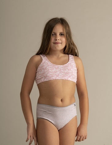 Bombacha nena algodon y lycra Pack x2 T1/4 DOLCISIMA