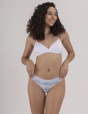 Colaless Algodon y  lycra con Puntilla -MARINA- T1/5 Pack x3  DOLCISIMA