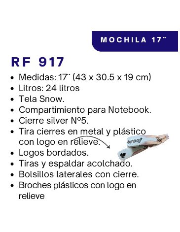 MOCHILA 17'' PORTA NOTEBOOK - REEF