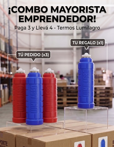 Combo Termo cafetero  4x3  1000ml LUMILAGRO