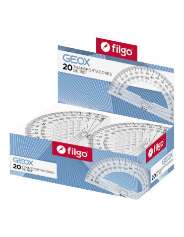 Transportador GEOX 180° X 10 CM  X UNIDAD FILGO