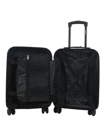Valija CHECK IN HARD ABS Gris Azulado 20 pulg  4 ruedas dobles manija metalica extensible sin  expansion y cerradura de combinacion 55X35X25 cm x1u    - CHECK IN